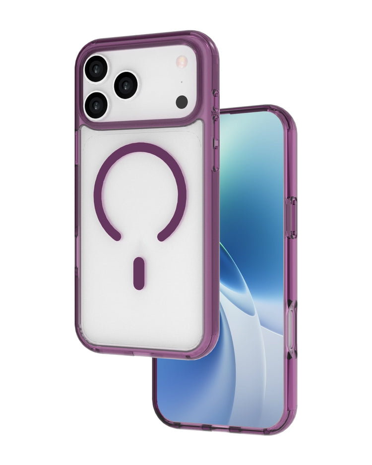 infyty GLOVIO Clear Case with Colored Edges for iPhone 18 Pro