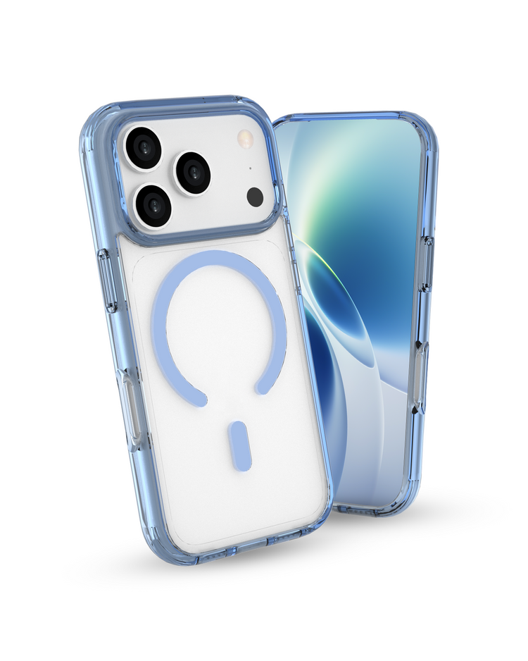 infyty GLOVIO Clear Case with Colored Edges for iPhone 18 Pro Max