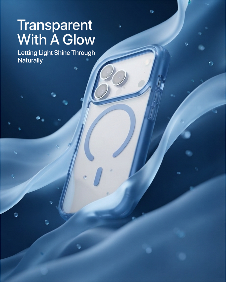 infyty GLOVIO Clear Case with Colored Edges for iPhone 18 Pro Max