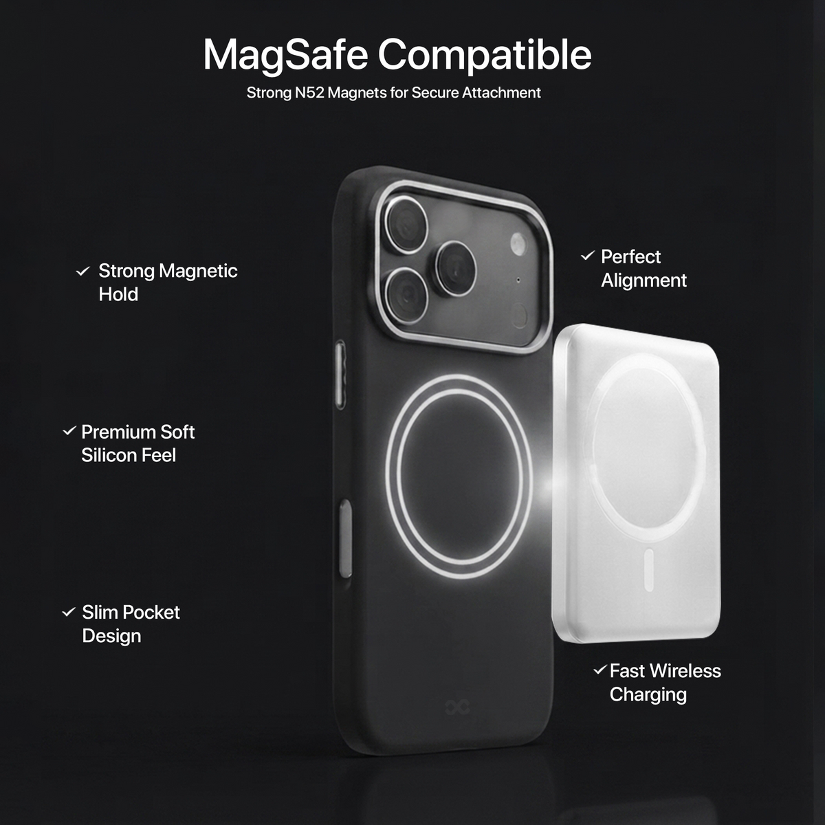 infyty LAVIO Premium Soft Silicone Case for iPhone 18 Pro Max