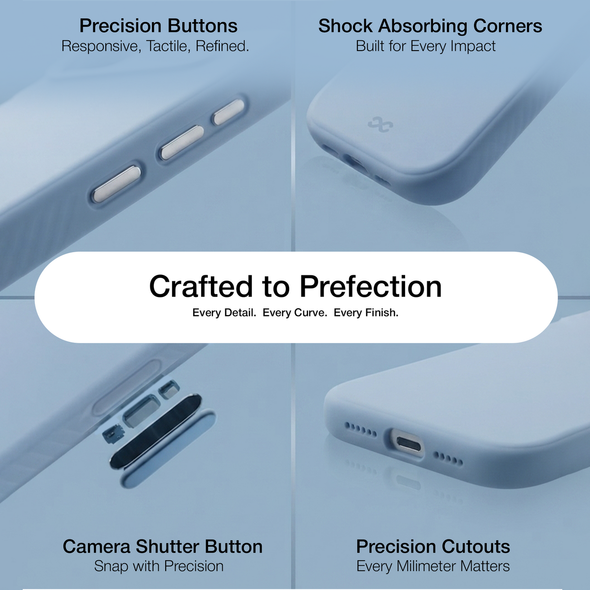 infyty LAVIO Premium Soft Silicone Case for iPhone 18 Pro Max