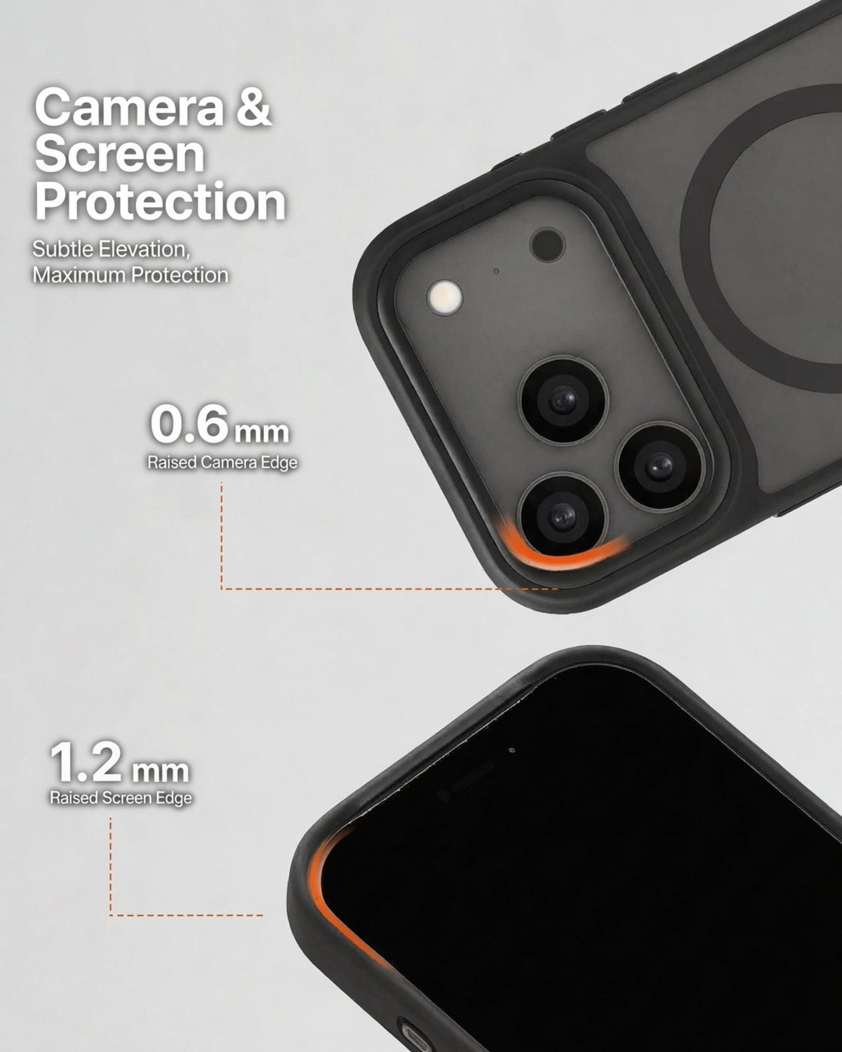 infyty MODO Frosted Soft Touch Case with Metallic Accents for iPhone 18 Pro