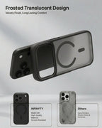 infyty MODO Frosted Soft Touch Case with Metallic Accents for iPhone 18 Pro Max