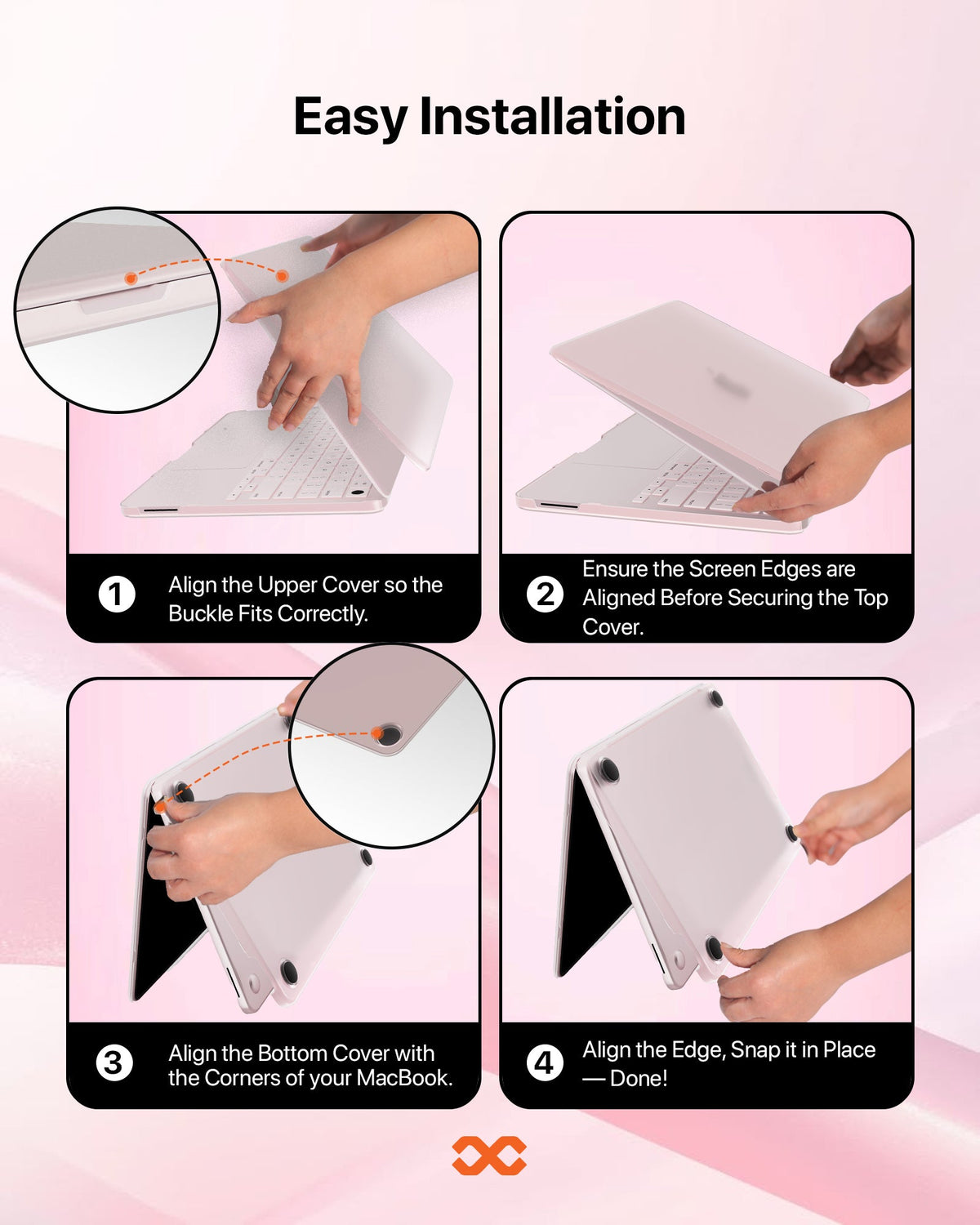 infyty NEONIX Rigid Frosted Shell Case for MacBook Neo Blush