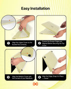 infyty NEONIX Rigid Frosted Shell Case for MacBook Neo Citrus