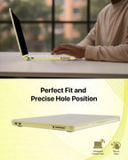 infyty NEONIX Rigid Frosted Shell Case for MacBook Neo Citrus