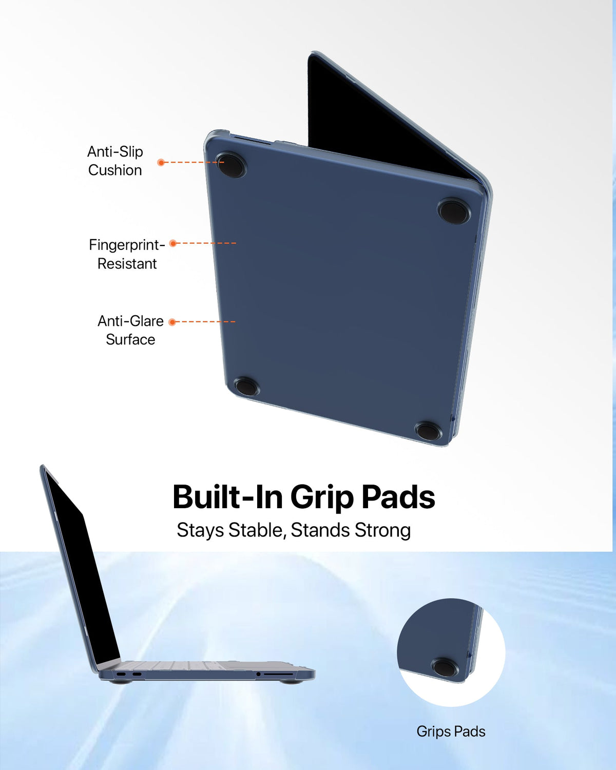 infyty NEONIX Rigid Frosted Shell Case for MacBook Neo Deep