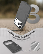 infyty QUIVERX Soft Silicone Ripple Case with Metallic Accents for iPhone 18 Pro