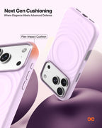 infyty QUIVERX Soft Silicone Ripple Case with Metallic Accents for iPhone 18 Pro