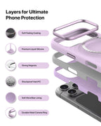 infyty QUIVERX Soft Silicone Ripple Case with Metallic Accents for iPhone 18 Pro
