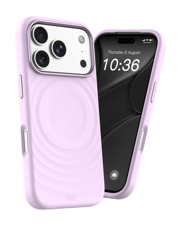 infyty QUIVERX Soft Silicone Ripple Case with Metallic Accents for iPhone 18 Pro Max