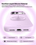 infyty QUIVERX Soft Silicone Ripple Case with Metallic Accents for iPhone 18 Pro Max