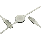 كابل MOMO USB Type-C إلى USB Type-C للشحن السريع بطول 1.2 متر أبيض
