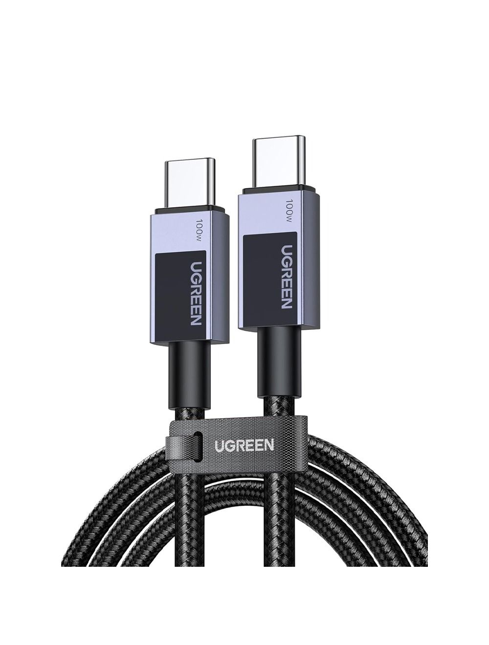 كابل UGREEN USB-C إلى USB-C PD بقدرة 100 واط وطول 2متر L512 رمادي