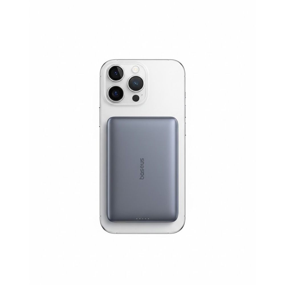 باور بانك Baseus بسعة 10000mAh، شحن سريع Ultra Slim Magnetic .27W، ، اللون الأسود