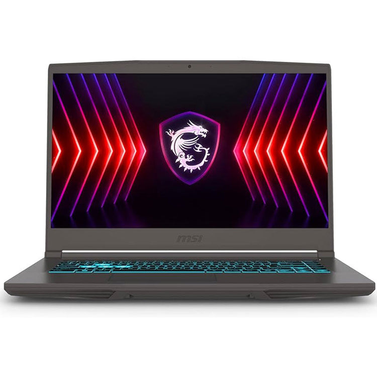 حاسوب MSI Thin 15 B12VE، Intel® Core™ i5-12450H، 8GB RAM، SSD، RTX 4050، 15.6" FHD رمادي