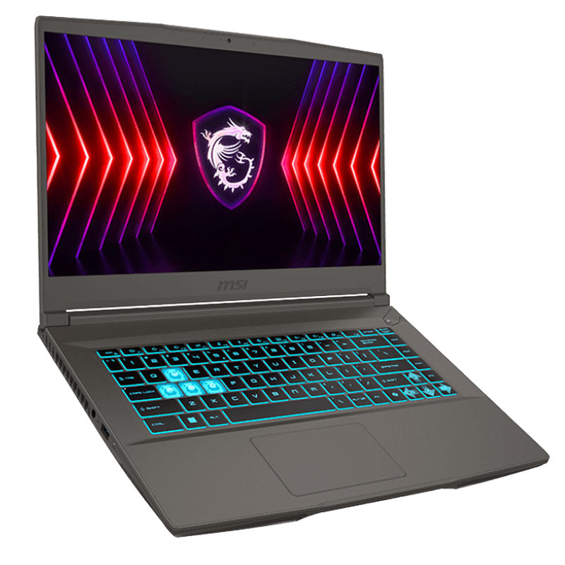 حاسوب MSI Thin 15 B12VE، Intel® Core™ i5-12450H، 8GB RAM، SSD، RTX 4050، 15.6" FHD رمادي