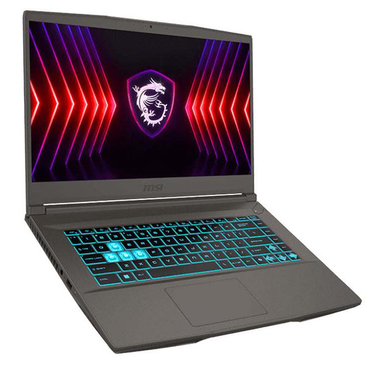 حاسوب MSI Thin 15 B12VE، Intel® Core™ i5-12450H، 8GB RAM، SSD، RTX 4050، 15.6" FHD رمادي