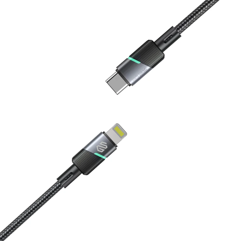 سمارت جيت كابل مضفر من الألومنيوم من Type-C إلى Lightning بطول 1 متر