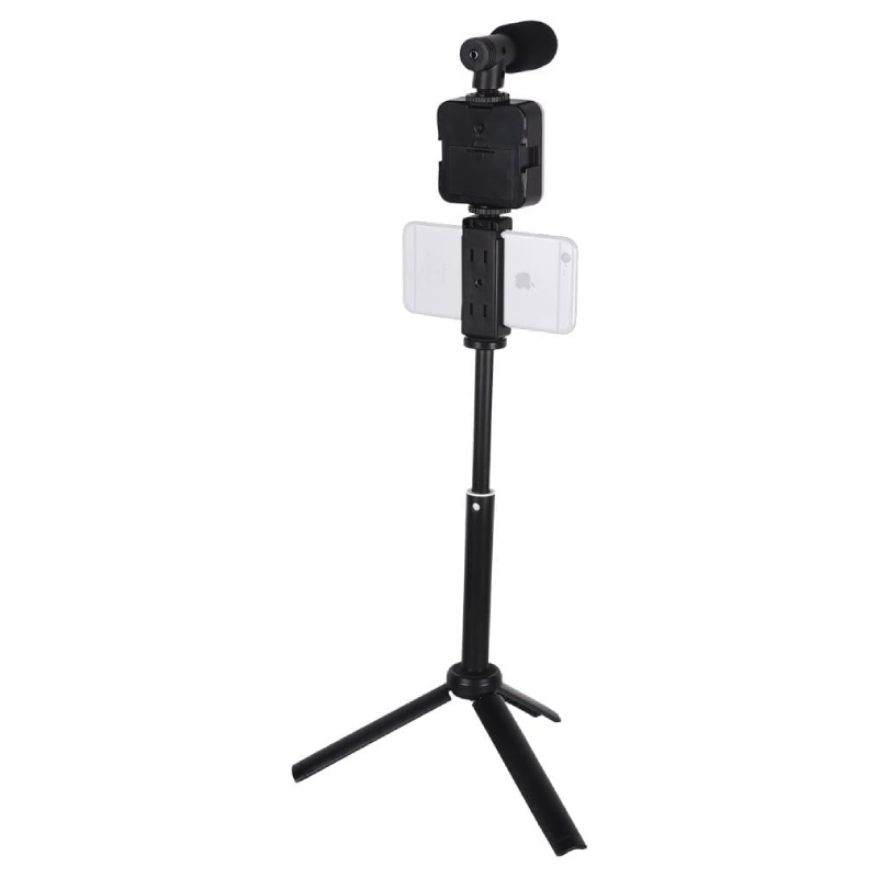 بلاكوما طقم لتصوير الفيديو PK-772 ميكروفون، ترايبود، إضاءة LED، جهاز تحكم عن بُعد