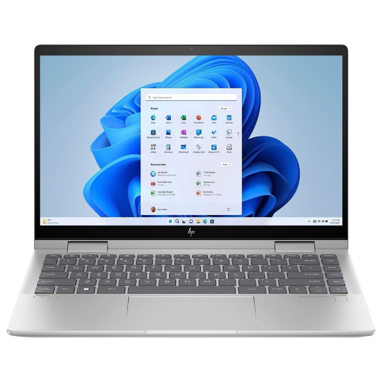لابتوب HP بمعالج Intel Core i7-1355U، 16GB RAM، SSD، شاشة 15.6 بوصة FHD، ويندوز 11، موديل 15-fe0010ne فضي