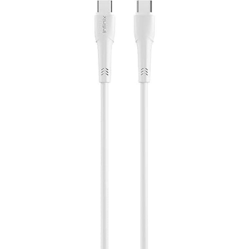 شاحن انفينكس XC33EUبقدرة 33 واط مع كابل Type-C إلى Type-C بطول 1 متر ابيض