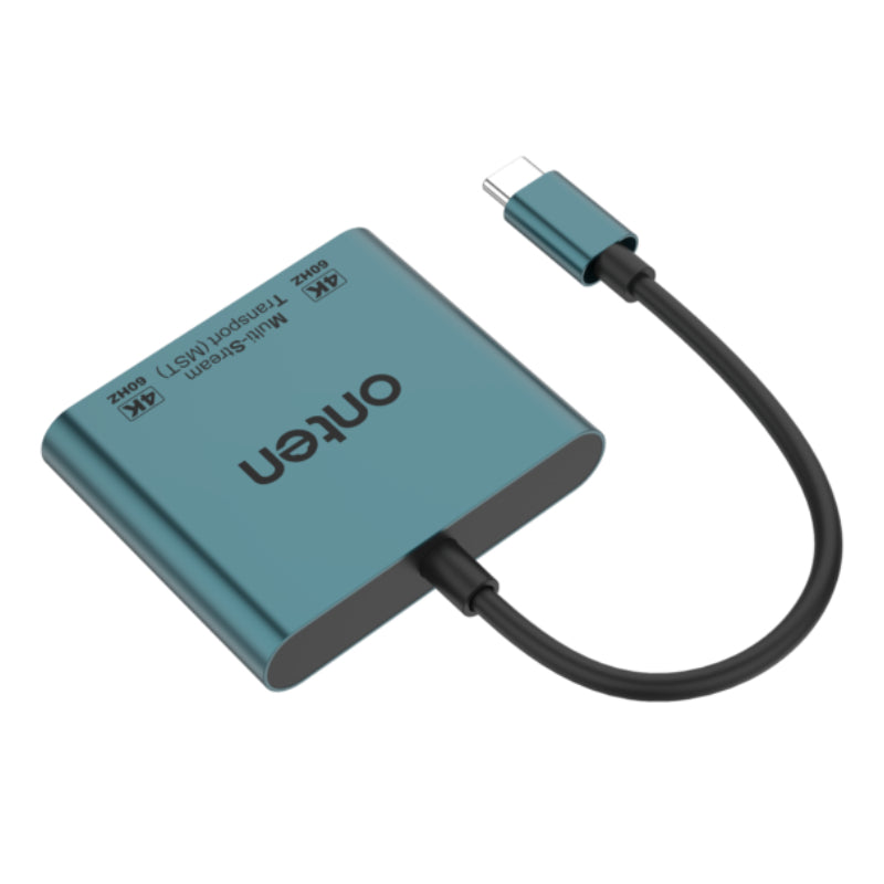 اونتن محول OTN-9175B متعدد التدفقات (MST) 2 في 1 من USB-C إلى HDTV مزدوج