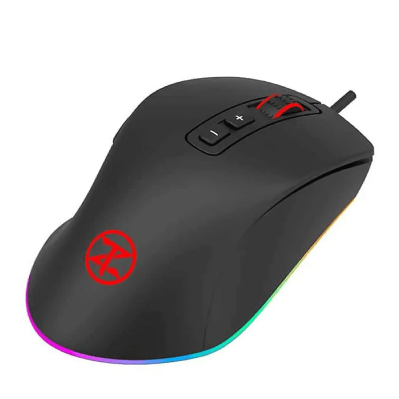 تكنو زوون ماوس الألعاب السلكي V-68-FPS باضاءه ار جي بي