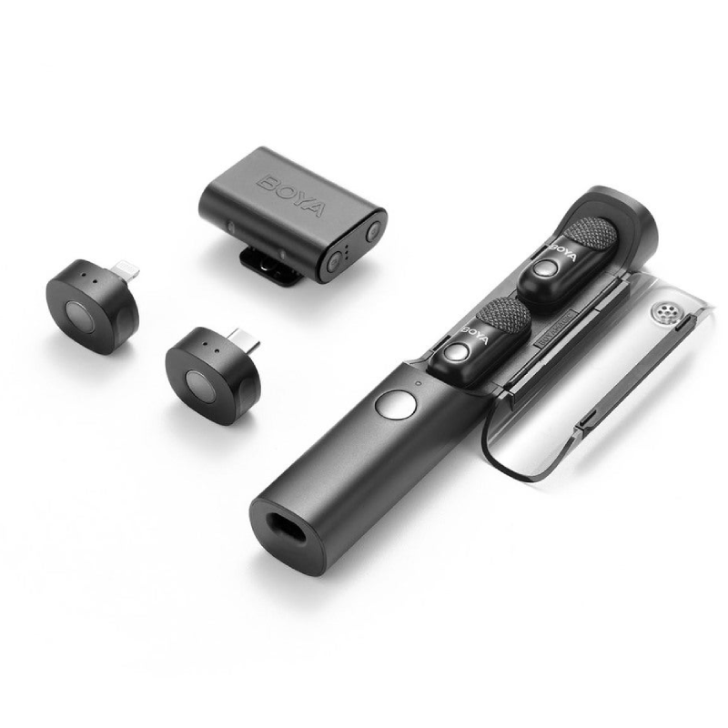 BOYA Microphone Wireless Modular Magic 02 USB-C 3.5mm Lightning