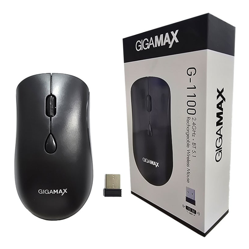 جيجاماكس G-1100 ماوس USB لاسلكي بلوتوث قابل للشحن