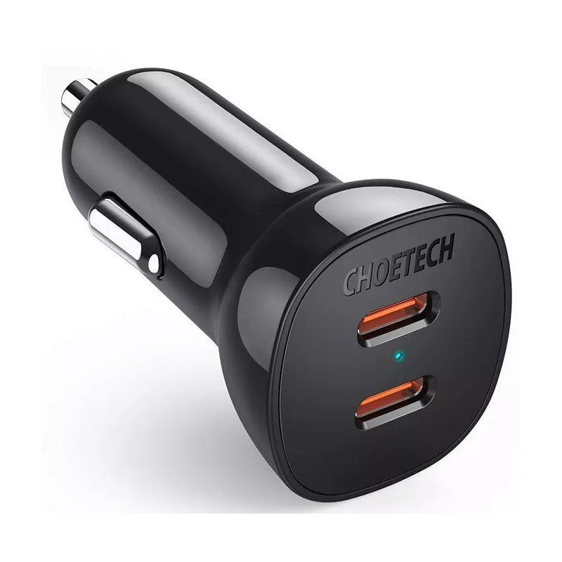 شوتك TC0008 شاحن سيارة سريع ثنائي USB-C PD 36 واط