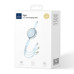 ويوو Wi-C023 سلسلة Vigor كابل شحن ونقل بيانات 3 في 1 (Type-C، Lightning، Micro USB) بقوة 100 واط وطول 1.5 متر