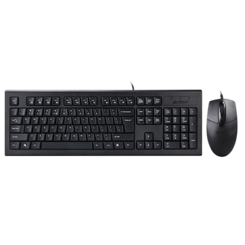 ‏⁦A4tech⁩ لوحة مفاتيح وماوس كومبو ⁦USB⁩ ⁦KRS-8572⁩