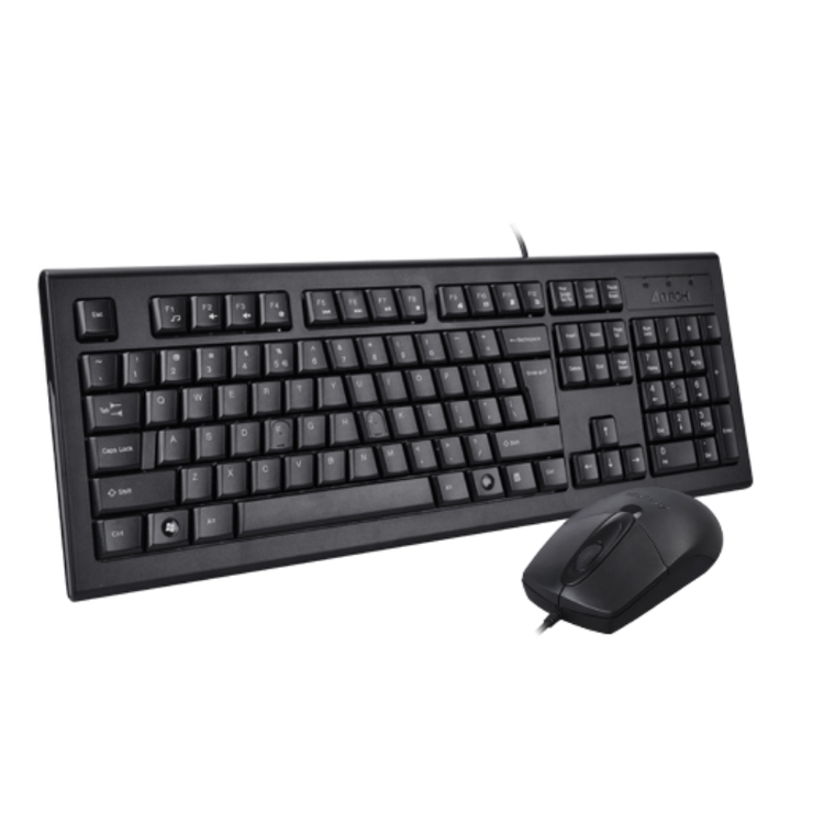 ‏⁦A4tech⁩ لوحة مفاتيح وماوس كومبو ⁦USB⁩ ⁦KRS-8572⁩