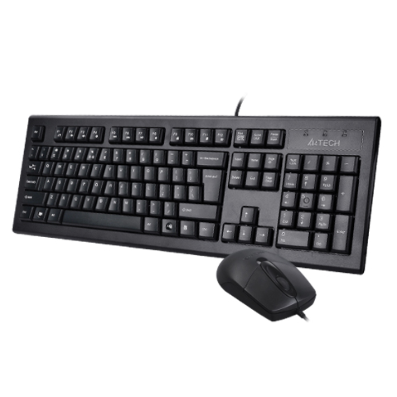 ‏⁦A4tech⁩ لوحة مفاتيح وماوس كومبو ⁦USB⁩ ⁦KRS-8572⁩