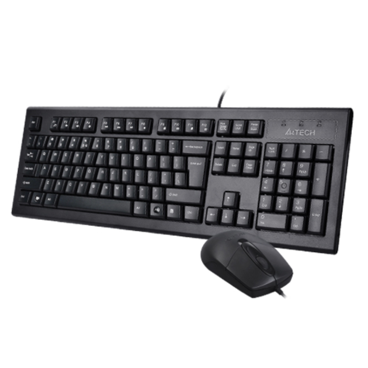 ‏⁦A4tech⁩ لوحة مفاتيح وماوس كومبو ⁦USB⁩ ⁦KRS-8572⁩