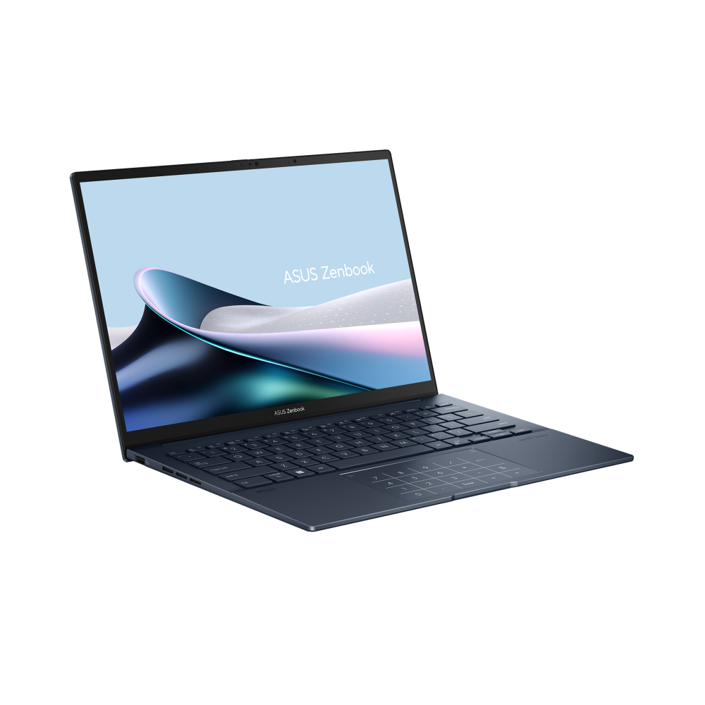 لابتوب ASUS Zenbook 14 معالج Intel® Core™ Ultra 9 285H، ذاكرة 16 جيجابايت، سعة 512 جيجابايت SSD، بطاقة Intel® Arc™ Graphics، شاشة 14 بوصة 3K OLED، ويندوز 11،
