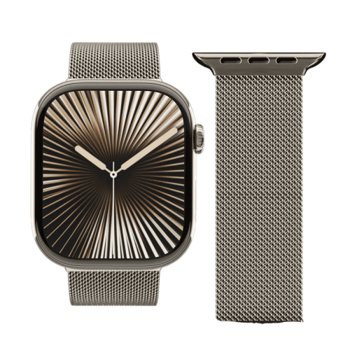 vonmahlen Milanese Loop 2 for Apple Watch 40 41 42mm Desert Sand