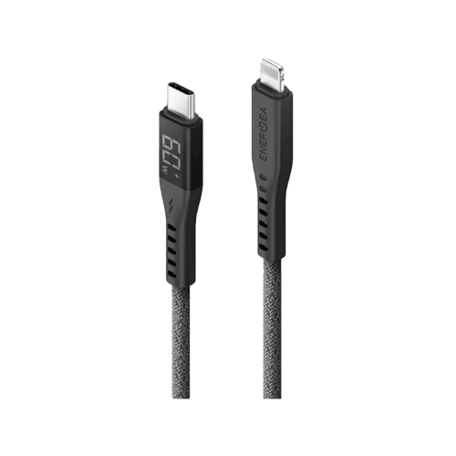 ENERGEA Flow Lightning to USB-C Cable With Display