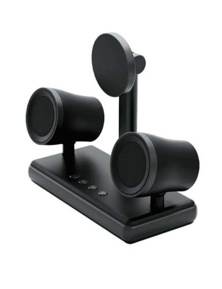 ENERGEA MagAudio Stand Qi2 Certified Wireless Charging & Audio Stand GUNMETAL