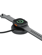 ENERGEA MagDuo Arc Ultra Compact 2-in-1 Wireless Charger with Built in USB C-Cable GUN