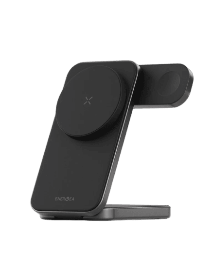 ENERGEA MagTrio Plus 3-in-1 Foldable wireless charger GUNMETAL