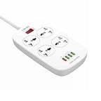 لدنيو مشترك كهرباء 4 مقبس كهرباء 4 منافذ USB 2500 وات 2 متر