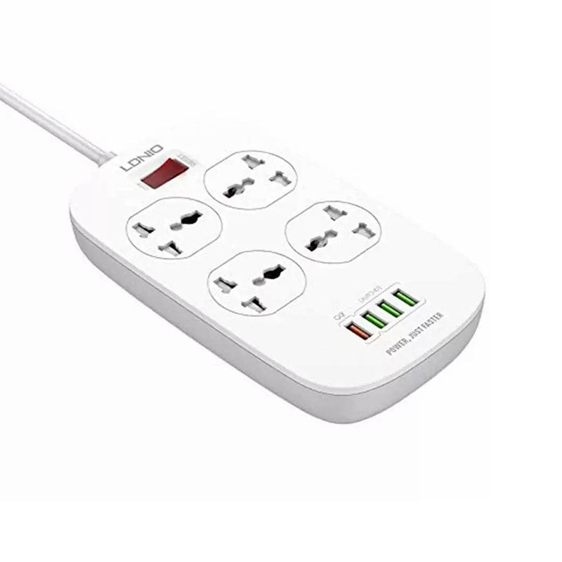 لدنيو مشترك كهرباء 4 مقبس كهرباء 4 منافذ USB 2500 وات 2 متر