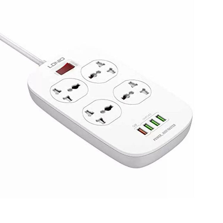 لدنيو مشترك كهرباء 4 مقبس كهرباء 4 منافذ USB 2500 وات 2 متر