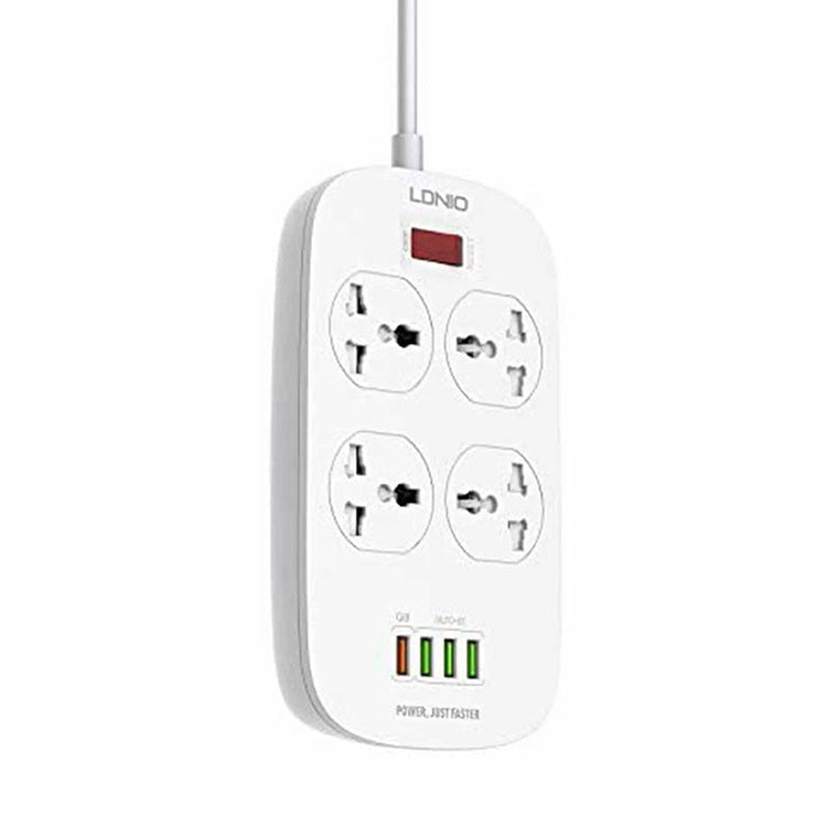 لدنيو مشترك كهرباء 4 مقبس كهرباء 4 منافذ USB 2500 وات 2 متر