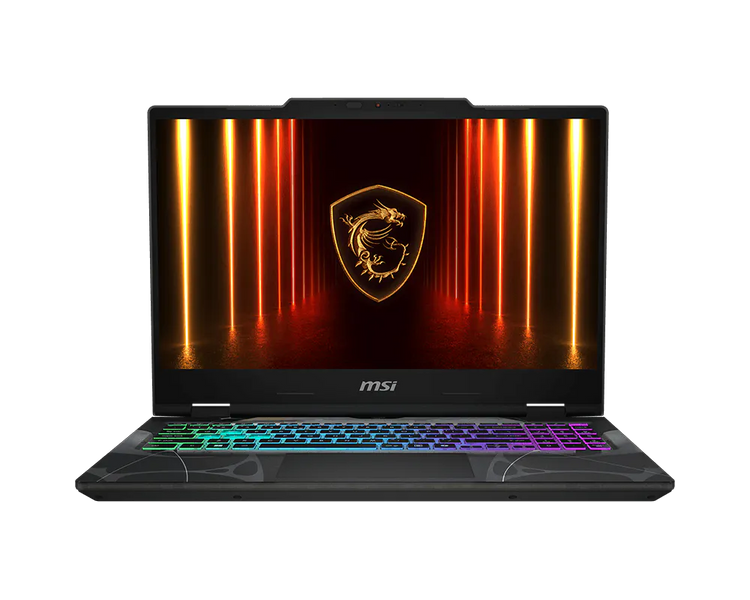 لابتوب ألعاب MSI Cyborg 15 بمعالج Intel Core 7 240H، ذاكرة 16 جيجابايت، SSD سعة 512 جيجابايت، كارت شاشة GeForce RTX 5050، شاشة 15.6 بوصة FHD 144Hz، Windows 11 أسود