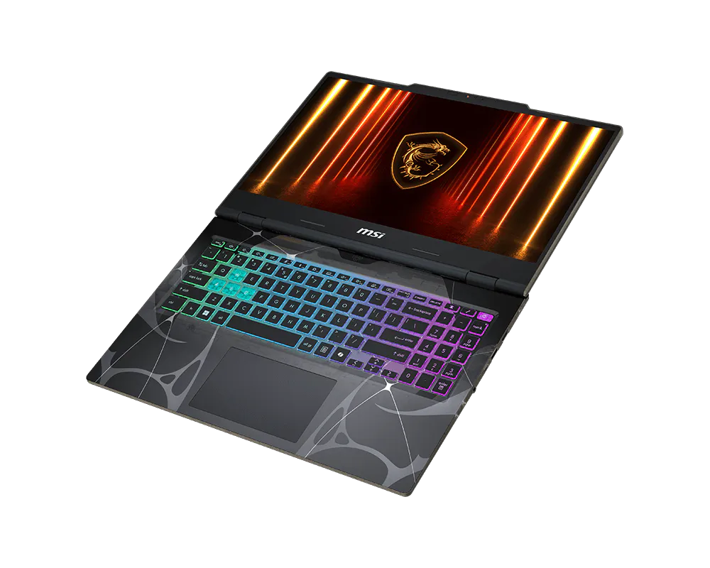 لابتوب ألعاب MSI Cyborg 15 بمعالج Intel Core 7 240H، ذاكرة 16 جيجابايت، SSD سعة 512 جيجابايت، كارت شاشة GeForce RTX 5050، شاشة 15.6 بوصة FHD 144Hz، Windows 11 أسود