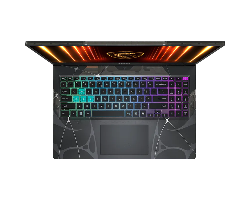 لابتوب ألعاب MSI Cyborg 15 بمعالج Intel Core 7 240H، ذاكرة 16 جيجابايت، SSD سعة 512 جيجابايت، كارت شاشة GeForce RTX 5050، شاشة 15.6 بوصة FHD 144Hz، Windows 11 أسود