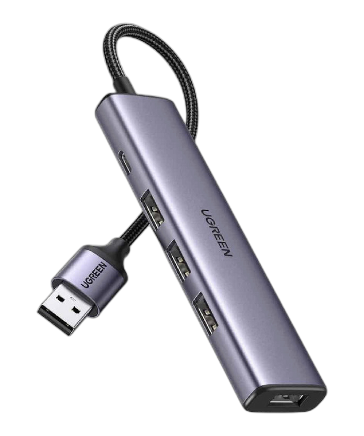 يوجرين 20805 محول USB 3.0 إلى 4 منافذ USB 3.0 و Type C